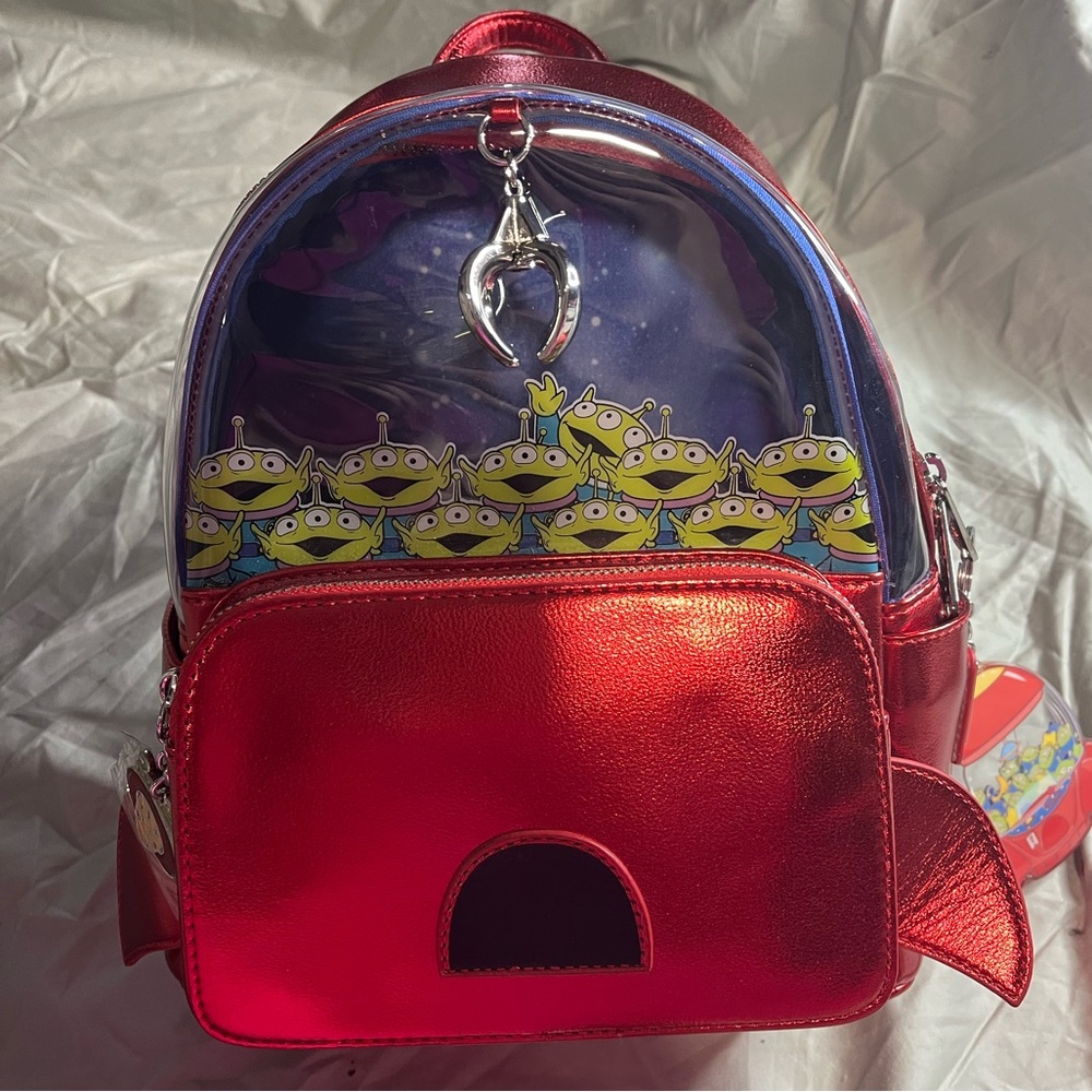 Toy story, alien claw loungefly backpack